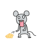 ちょっとでっぱのネズミ（個別スタンプ：10）
