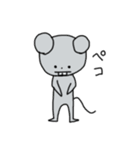 ちょっとでっぱのネズミ（個別スタンプ：16）