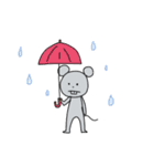 ちょっとでっぱのネズミ（個別スタンプ：18）