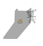 ちょっとでっぱのネズミ（個別スタンプ：37）