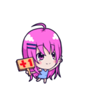 The purple hair girl's one day 3（個別スタンプ：13）