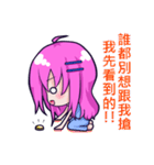 The purple hair girl's one day 3（個別スタンプ：31）