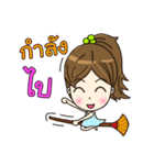 Nong Manow office girl（個別スタンプ：27）