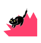 白猫コハク君と黒猫ムギちゃんのスタンプ（個別スタンプ：23）