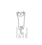 白猫コハク君と黒猫ムギちゃんのスタンプ（個別スタンプ：24）