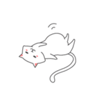 白猫コハク君と黒猫ムギちゃんのスタンプ（個別スタンプ：27）
