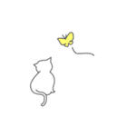 白猫コハク君と黒猫ムギちゃんのスタンプ（個別スタンプ：31）
