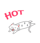 白猫コハク君と黒猫ムギちゃんのスタンプ（個別スタンプ：33）