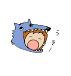 どうぶつかぶり隊（個別スタンプ：7）