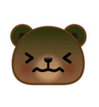 Coffee Bear 4 (Facial Expression)（個別スタンプ：3）