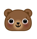 Coffee Bear 4 (Facial Expression)（個別スタンプ：17）