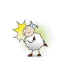 Funny and Fluffy-white Sheep Animated I（個別スタンプ：12）