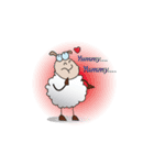 Funny and Fluffy-white Sheep Animated I（個別スタンプ：14）