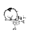 The colorful world-black and white（個別スタンプ：3）