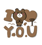 Doodle Bear - sweet love（個別スタンプ：10）