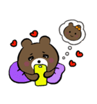 Doodle Bear - sweet love（個別スタンプ：18）