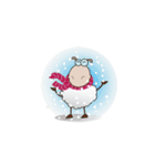 Funny and Fluffy-white Sheep Animated II（個別スタンプ：5）