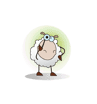 Funny and Fluffy-white Sheep Animated II（個別スタンプ：8）
