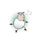 Funny and Fluffy-white Sheep Animated II（個別スタンプ：17）