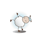 Funny and Fluffy-white Sheep Animated II（個別スタンプ：20）