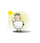Funny and Fluffy-white Sheep Animated II（個別スタンプ：22）