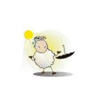 Funny and Fluffy-white Sheep Animated II（個別スタンプ：23）