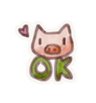 Pink pig's daily（個別スタンプ：9）