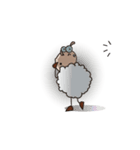 Funny and Fluffy-white Sheep Animated 3（個別スタンプ：8）