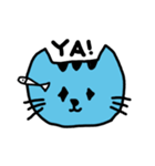 blue cat and his fish（個別スタンプ：9）