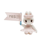 Nakalle, expressive handmade clay rabbit（個別スタンプ：3）