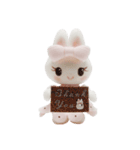 Nakalle, expressive handmade clay rabbit（個別スタンプ：5）
