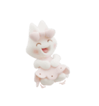 Nakalle, expressive handmade clay rabbit（個別スタンプ：7）