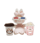 Nakalle, expressive handmade clay rabbit（個別スタンプ：9）