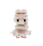 Nakalle, expressive handmade clay rabbit（個別スタンプ：18）