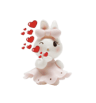 Nakalle, expressive handmade clay rabbit（個別スタンプ：19）