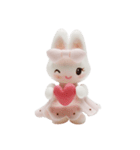 Nakalle, expressive handmade clay rabbit（個別スタンプ：25）