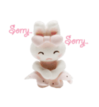Nakalle, expressive handmade clay rabbit（個別スタンプ：30）
