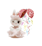 Nakalle, expressive handmade clay rabbit（個別スタンプ：32）