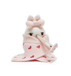Nakalle, expressive handmade clay rabbit（個別スタンプ：34）
