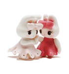 Nakalle, expressive handmade clay rabbit（個別スタンプ：35）