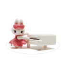 Nakalle, expressive handmade clay rabbit（個別スタンプ：40）