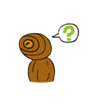 木目人間【モクメン】の非言語スタンプ。（個別スタンプ：5）