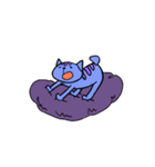 Blue Cat and Cheese Rat（個別スタンプ：8）