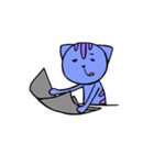 Blue Cat and Cheese Rat（個別スタンプ：15）