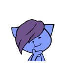 Blue Cat and Cheese Rat（個別スタンプ：18）
