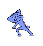 Blue Cat and Cheese Rat（個別スタンプ：20）