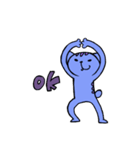 Blue Cat and Cheese Rat（個別スタンプ：21）