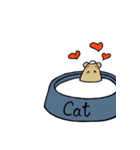 Blue Cat and Cheese Rat（個別スタンプ：35）