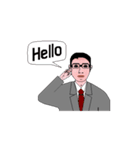 Smart working, men's style version 1.1（個別スタンプ：1）