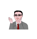 Smart working, men's style version 1.1（個別スタンプ：5）